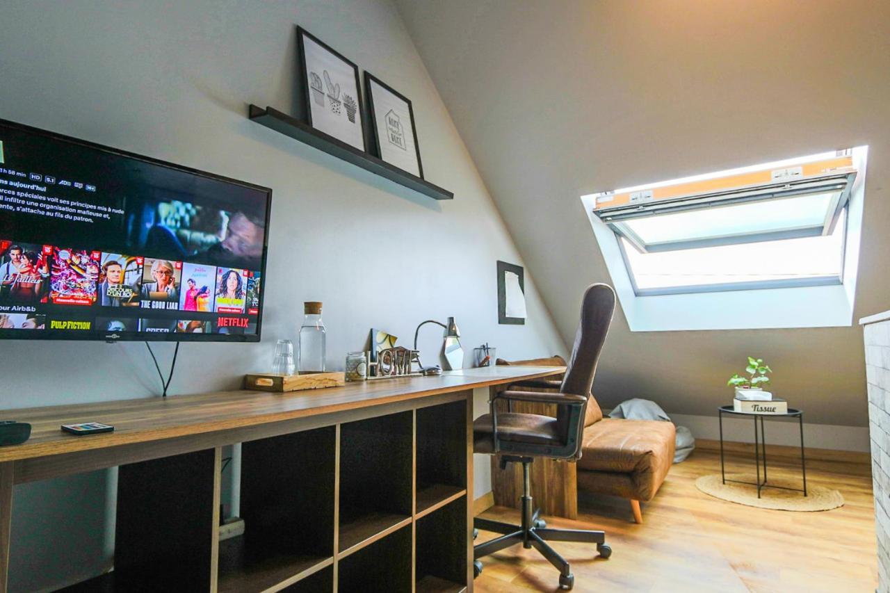 Maisonnette En Duplex Avec Terrasse Breux-Jouy Экстерьер фото